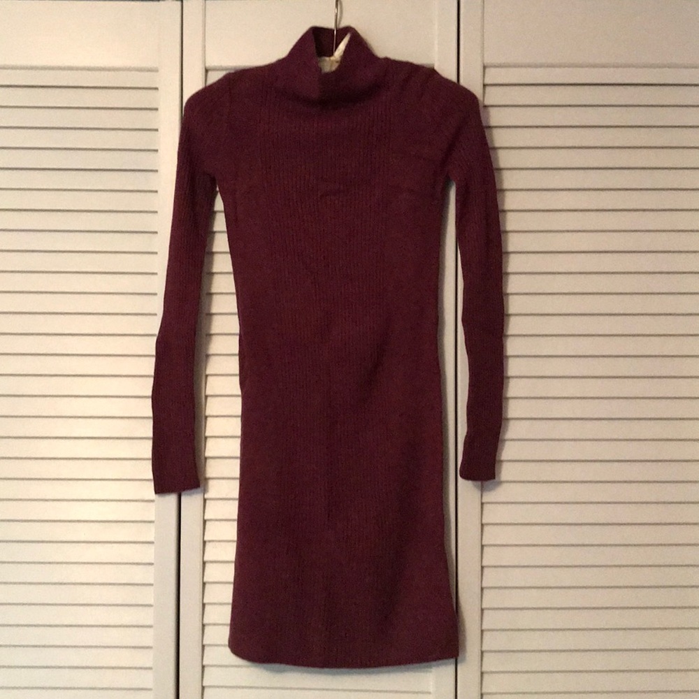 Turtle Neck Sweater Dress